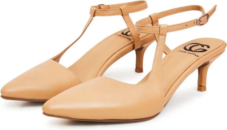 Cesare Gaspari Luxe Klassieke Beige Pumps Beige Dames