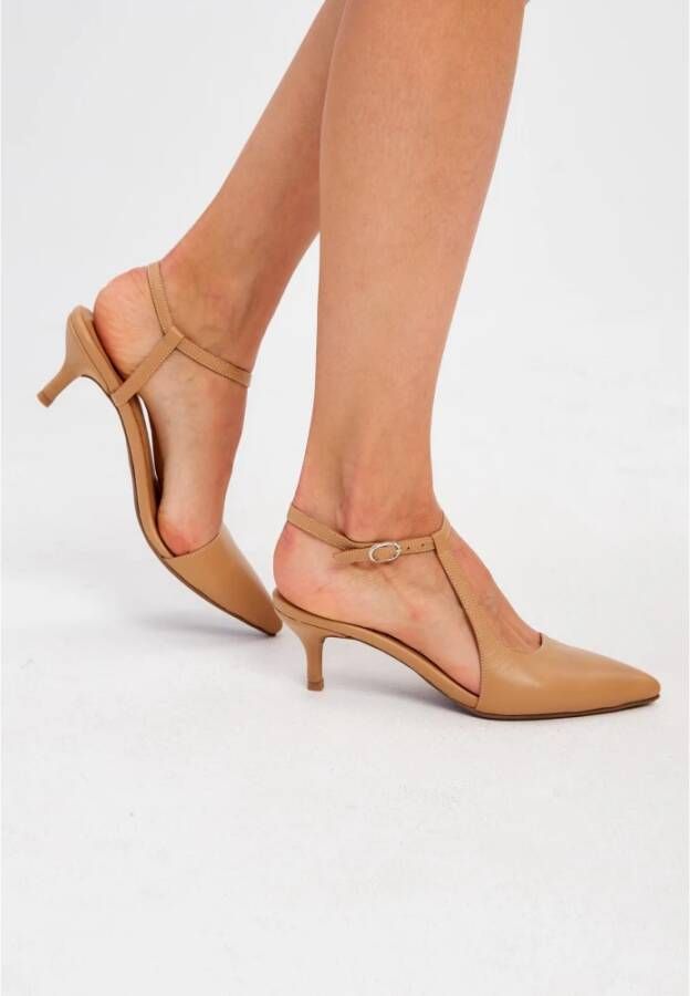 Cesare Gaspari Luxe Klassieke Beige Pumps Beige Dames