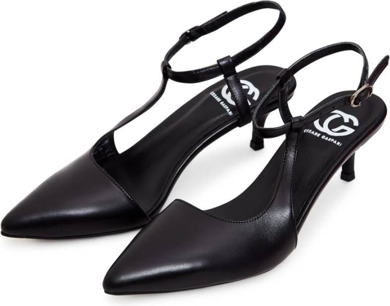 Cesare Gaspari Luxe Klassieke Zwarte Pumps Black Dames