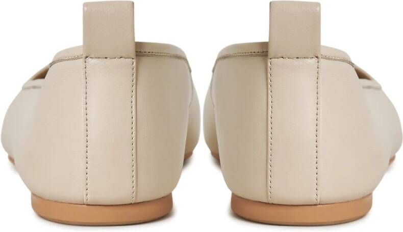 Cesare Gaspari Luxe Leren Ballerina Beige Dames