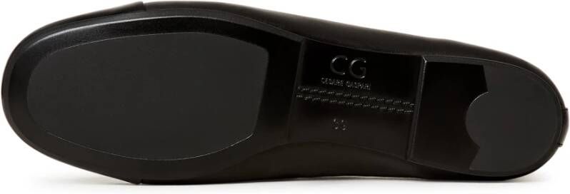 Cesare Gaspari Luxe Leren Ballerina's Zwart Black Dames