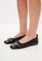 Cesare Gaspari Luxe Leren Ballerina's Zwart Black Dames - Thumbnail 9