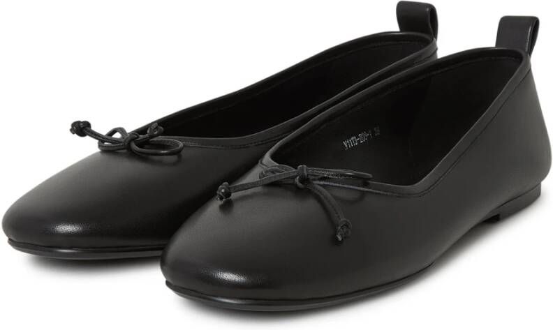 Cesare Gaspari Luxe Leren Ballerina's Zwart Black Dames