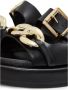 Cesare Gaspari Luxe Leren Ketting Sandalen Black Dames - Thumbnail 7