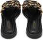 Cesare Gaspari Luxe Leren Ketting Sandalen Black Dames - Thumbnail 6