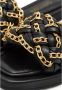 Cesare Gaspari Luxe Leren Ketting Sandalen Black Dames - Thumbnail 7