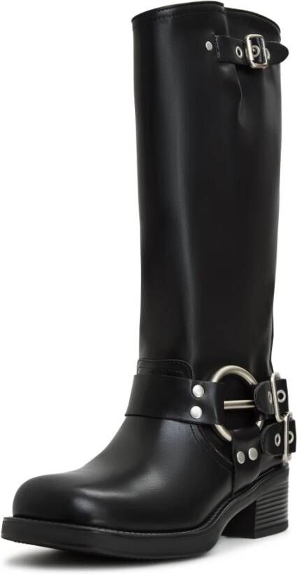 Cesare Gaspari Luxe Leren Laarzen Zwart Black Dames