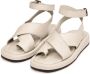 Cesare Gaspari Luxe Leren Plateau Sandalen Beige Dames - Thumbnail 3