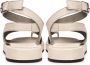 Cesare Gaspari Luxe Leren Plateau Sandalen Beige Dames - Thumbnail 7