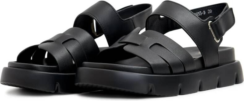 Cesare Gaspari Luxe Plateau Sandalen Black Dames