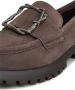 Cesare Gaspari Luxe Platform Loafers Bruin Brown Dames - Thumbnail 3