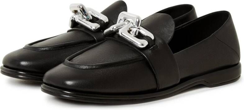 Cesare Gaspari Luxe Platform Loafers Zwart Black Dames