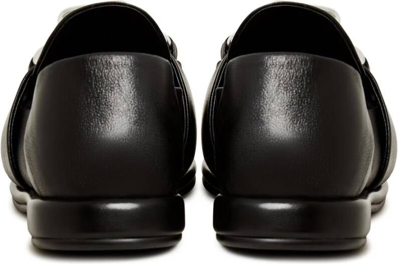 Cesare Gaspari Luxe Platform Loafers Zwart Black Dames