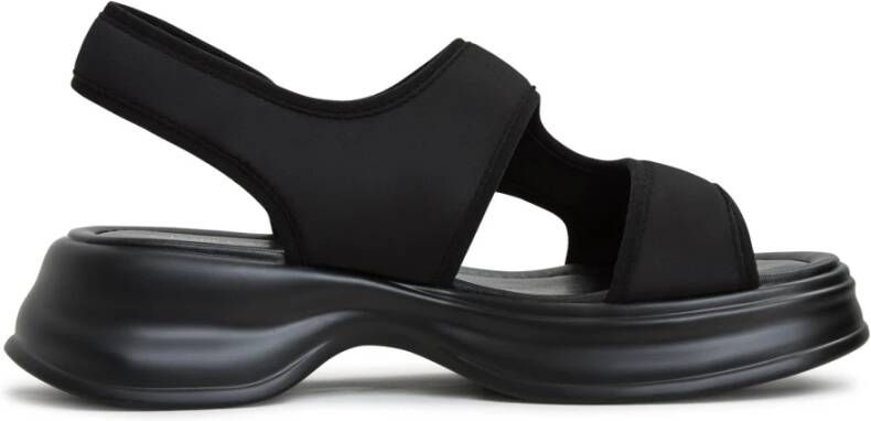 Cesare Gaspari Luxe Platform Sandalen Black Dames