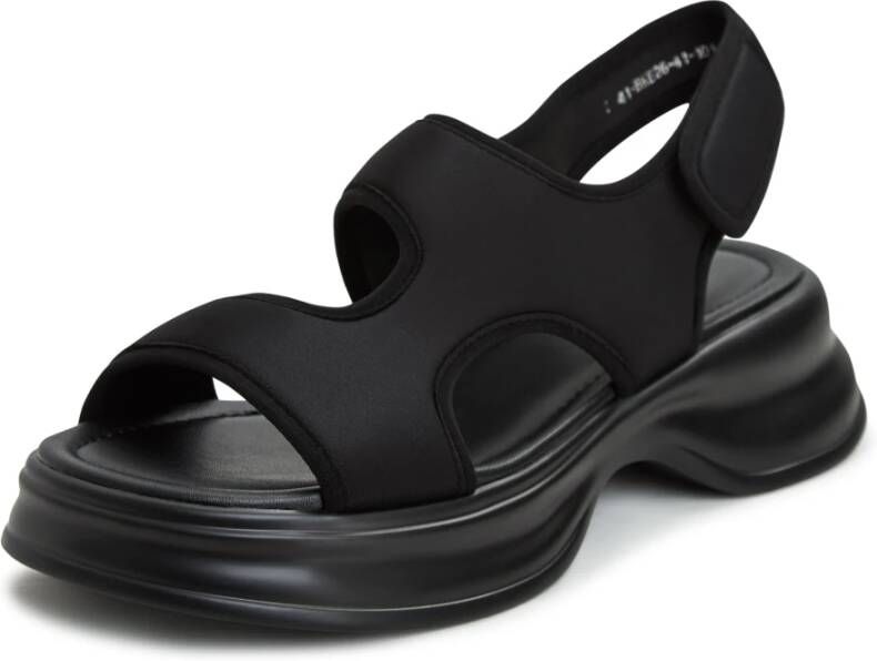 Cesare Gaspari Luxe Platform Sandalen Black Dames