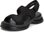 Cesare Gaspari Luxe Platform Sandalen Black Dames - Thumbnail 7