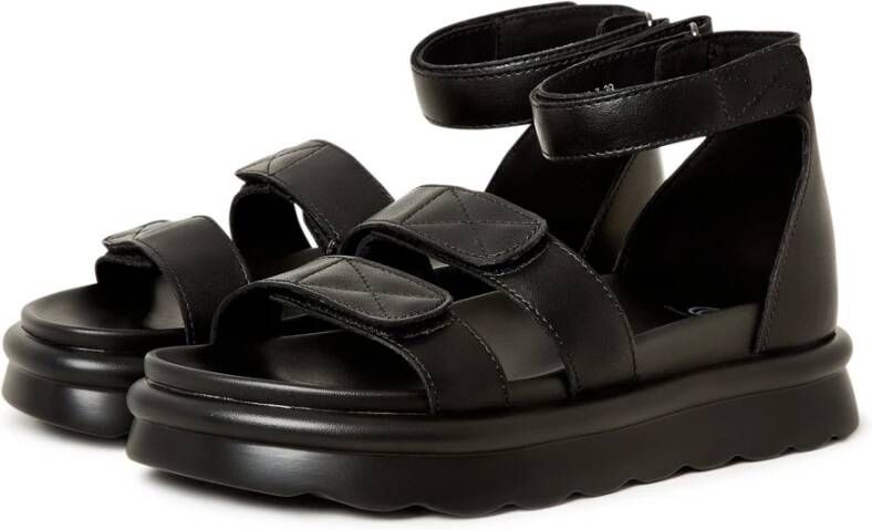 Cesare Gaspari Luxe Platform Sandalen Black Dames