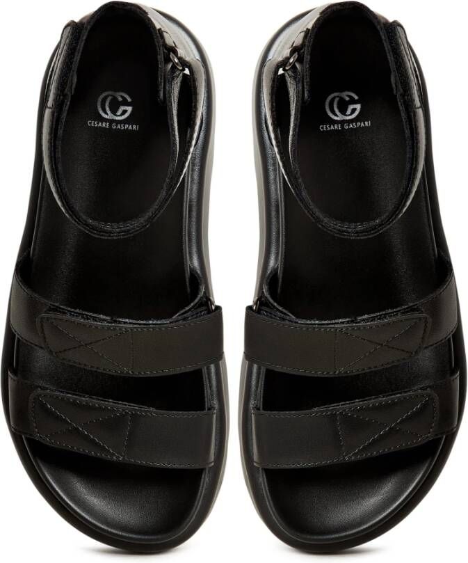 Cesare Gaspari Luxe Platform Sandalen Black Dames