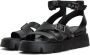 Cesare Gaspari Luxe Platform Sandalen Black Dames - Thumbnail 2