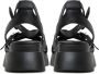 Cesare Gaspari Luxe Platform Sandalen Black Dames - Thumbnail 3