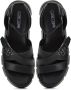 Cesare Gaspari Luxe Platform Sandalen Black Dames - Thumbnail 4