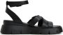 Cesare Gaspari Luxe Platform Sandalen Black Dames - Thumbnail 6