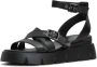 Cesare Gaspari Luxe Platform Sandalen Black Dames - Thumbnail 7