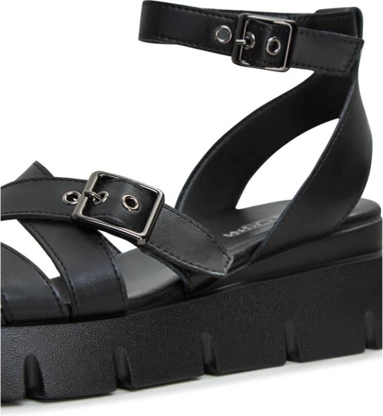 Cesare Gaspari Luxe Platform Sandalen Black Dames