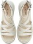 Cesare Gaspari Luxe Platform Sandalen Wit White Dames - Thumbnail 4