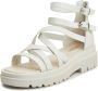 Cesare Gaspari Luxe Platform Sandalen Wit White Dames - Thumbnail 7