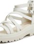 Cesare Gaspari Luxe Platform Sandalen Wit White Dames - Thumbnail 9