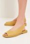 Cesare Gaspari Luxe Platte Sandalen Geel Yellow Dames - Thumbnail 10