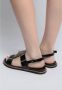 Cesare Gaspari Luxe Platte Zool Sandalen Black Dames - Thumbnail 4