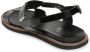 Cesare Gaspari Luxe Platte Zool Sandalen Black Dames - Thumbnail 5