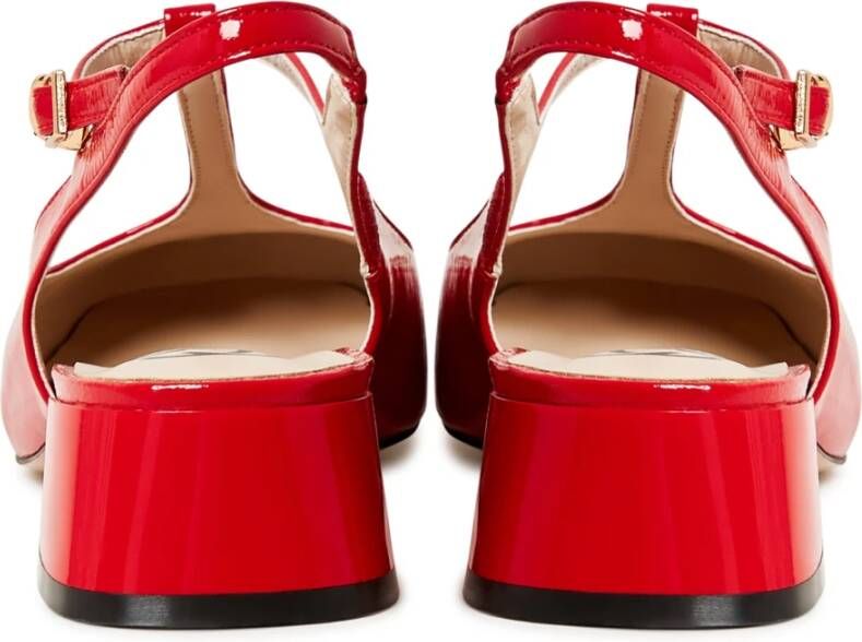 Cesare Gaspari Luxe Slingback Pumps Red Dames