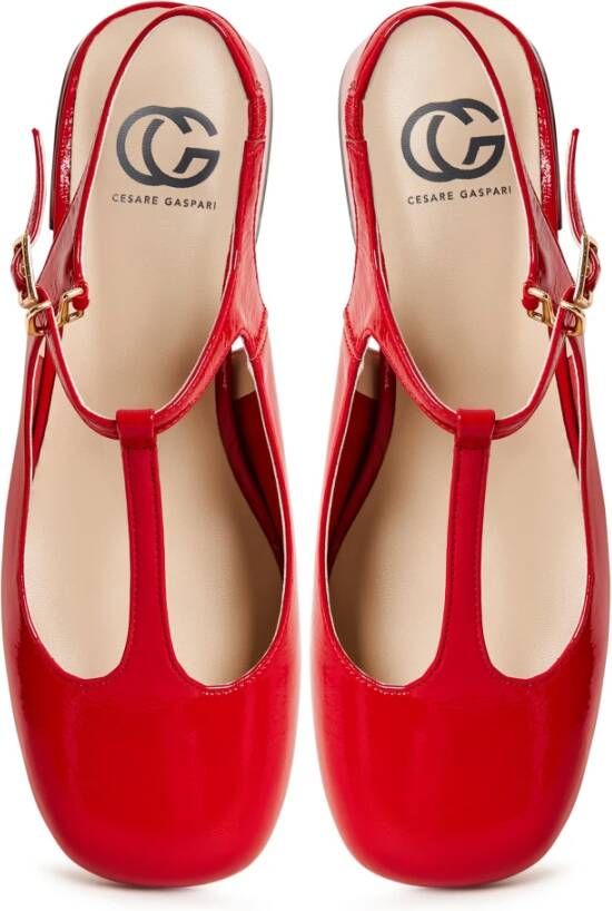 Cesare Gaspari Luxe Slingback Pumps Red Dames