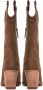 Cesare Gaspari Luxe Suede Cowboy Laarzen Bruin Brown Dames - Thumbnail 5