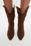 Cesare Gaspari Luxe Suede Cowboy Laarzen Bruin Brown Dames - Thumbnail 6