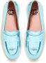 Cesare Gaspari Platte zool loafers Metallic Blauw Blue Dames - Thumbnail 7