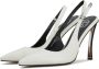 Cesare Gaspari Metallic Stiletto Heel Pumps Wit White Dames - Thumbnail 2