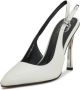 Cesare Gaspari Metallic Stiletto Heel Pumps Wit White Dames - Thumbnail 5