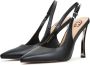 Cesare Gaspari Metallic Stiletto Heel Pumps Zwart Black Dames - Thumbnail 2