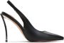 Cesare Gaspari Metallic Stiletto Heel Pumps Zwart Black Dames - Thumbnail 9