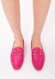 Cesare Gaspari Hoogwaardige leren loafers Fucsia Pink Dames - Thumbnail 6