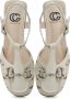 Cesare Gaspari Moderne platte zool sandalen Beige Dames - Thumbnail 5