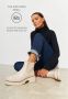 Cesare Gaspari Platform Enkellaarzen Beige Dames - Thumbnail 4