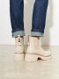 Cesare Gaspari Platform Enkellaarzen Beige Dames - Thumbnail 6