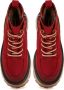 Cesare Gaspari Casual Platform Enkellaarzen Rood Red Dames - Thumbnail 4