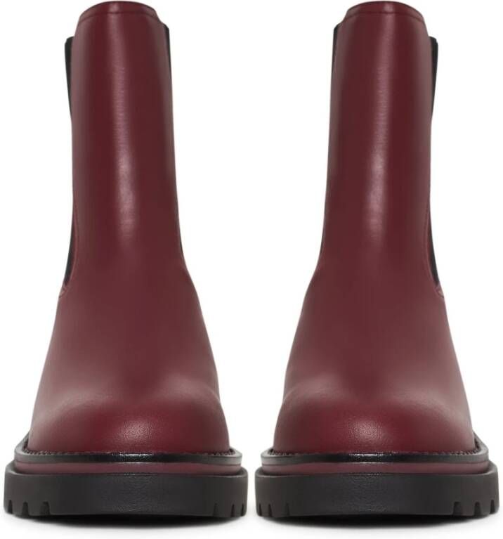 Cesare Gaspari Platform Klassieke Enkellaarzen Bordeaux Red Dames