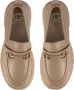 Cesare Gaspari Platform Loafers Beige Leer Beige Dames - Thumbnail 3